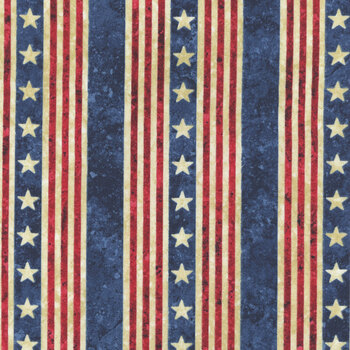 Stars & Stripes 14 - Stonehenge 29046-12 Beige by Linda Ludovico and Deborah Edwards for Northcott Fabrics, Image