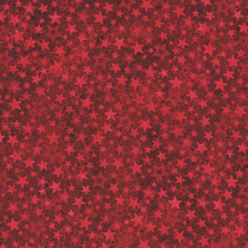 Stars & Stripes 14 - Stonehenge 29050-24 Red by Linda Ludovico and Deborah Edwards for Northcott Fabrics, Image