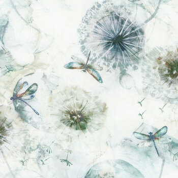 Whisper DP28703-11 Cream by Deborah Edwards and Melanie Samra for Northcott Fabrics, Image