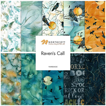 Raven's Call  Yardage by Deborah Edwards and Melanie Samra for Northcott Fabrics, Image