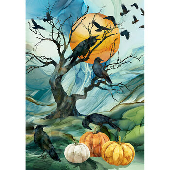Raven's Call DP28945-66 Panel by Deborah Edwards and Melanie Samra for Northcott Fabrics, Image