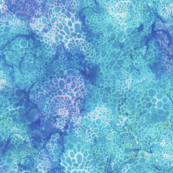 Coral Reef DP28880-44 Blue by Deborah Edwards and Melanie Samra for Northcott Fabrics, Image