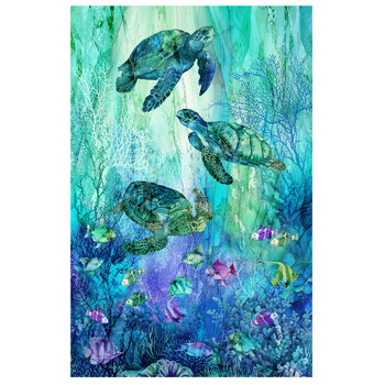 Coral Reef DP28875-66 Panel by Deborah Edwards and Melanie Samra for Northcott Fabrics, Image