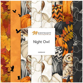 Night Owl  Yardage by Deborah Edwards for Northcott Fabrics, Image
