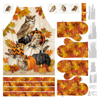 Night Owl C28843-12 Panel by Deborah Edwards for Northcott Fabrics, Image