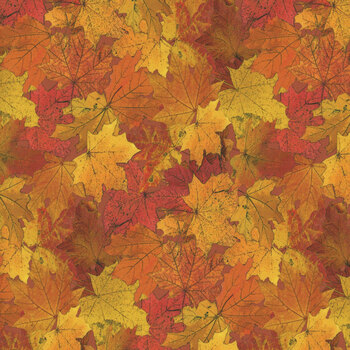 Night Owl DP28851-56 Orange by Deborah Edwards for Northcott Fabrics