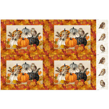 Night Owl C28844-12 Panel by Deborah Edwards for Northcott Fabrics, Image