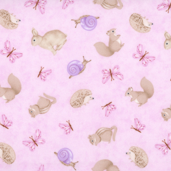 Peas in a Pod F29037-21 Pink by Northcott Fabrics