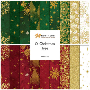 O' Christmas Tree  Yardage by Deborah Edwards for Northcott Fabrics, Image