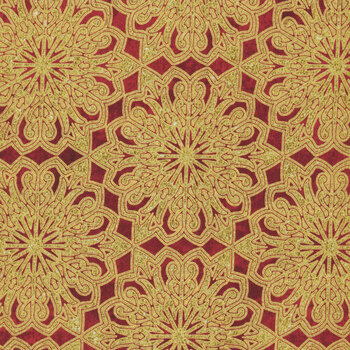 O' Christmas Tree 28959M-24 Red by Deborah Edwards for Northcott Fabrics