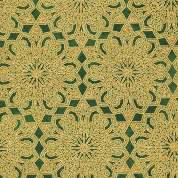 O' Christmas Tree 28959M-74 Green by Deborah Edwards for Northcott Fabrics