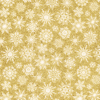 O' Christmas Tree 28962M-52 Gold by Deborah Edwards for Northcott Fabrics