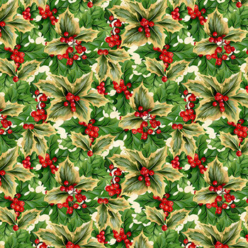 Deck the Halls 28998-12 by Liza B Studio for Northcott Fabrics, Image