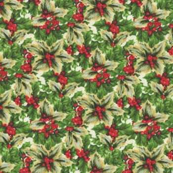 Deck the Halls 28998-12 Beige by Liza B Studio for Northcott Fabrics