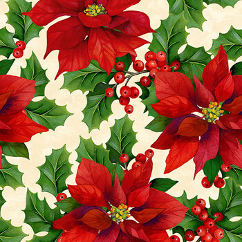 Deck the Halls 28996-12 by Liza B Studio for Northcott Fabrics, Image