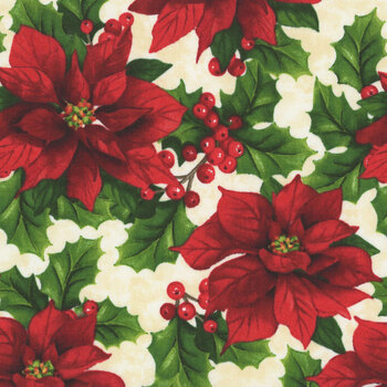 Deck the Halls 28996-12 Beige by Liza B Studio for Northcott Fabrics