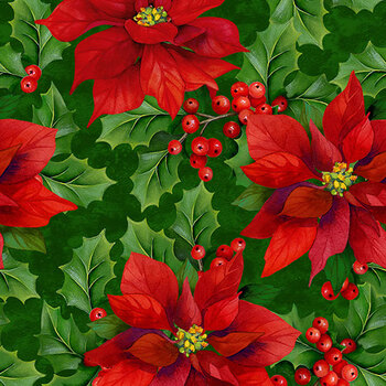 Deck the Halls 28996-76 by Liza B Studio for Northcott Fabrics, Image