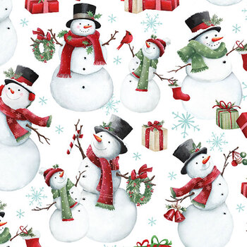 Holly Jolly 28813-10 by Emma Leach for Northcott Fabrics, Image