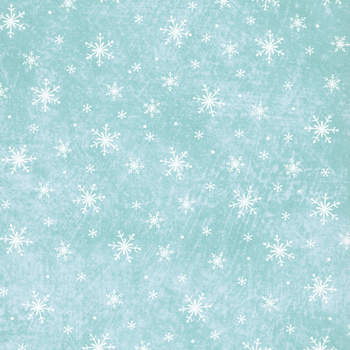 Holly Jolly 28818-64 Turquoise by Emma Leach for Northcott Fabrics