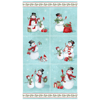 Holly Jolly 28812-64 Panel by Emma Leach for Northcott Fabrics, Image