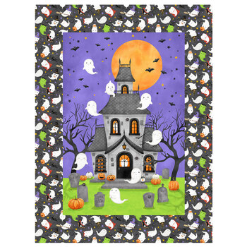 Ghost Town DP28935-85 Panel by Deborah Edwards and Emily Wenk for Northcott Fabrics, Image