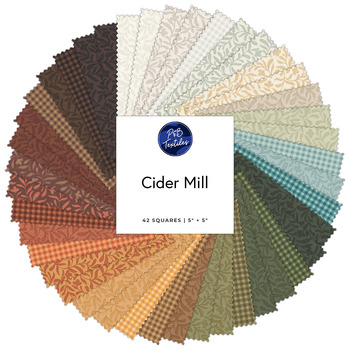 Cider Mill  5" Squares Michael Zindell for P&B Textiles