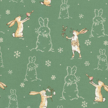 Guess How Much I Love You 2026 Flannel Y4823-113 Forest by Clothworks