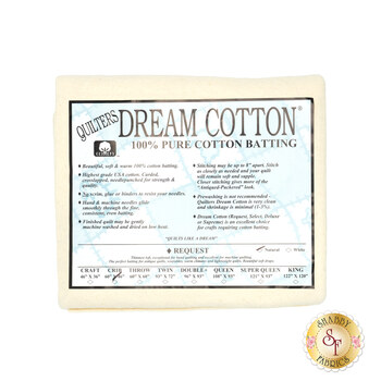 Natural Dream Cotton Request - Low Loft - Crib Quilt Batting N3CB by Quilters Dream Batting, Image