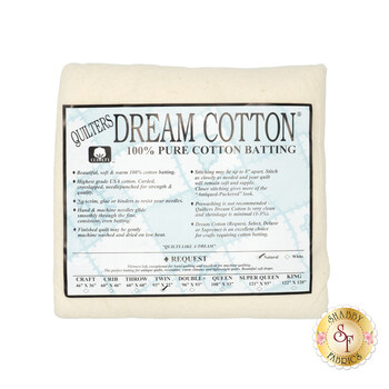 Natural Dream Cotton Request - Low Loft - Twin Quilt Batting N3TN by Quilters Dream Batting, Image