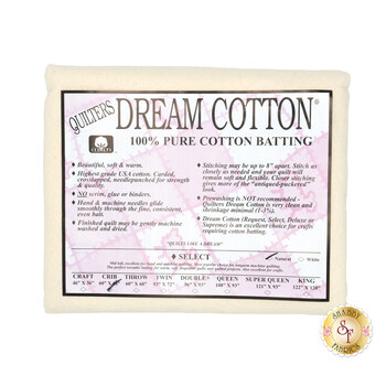 Natural Dream Cotton Select - Mid Loft - Crib Quilt Batting N4CB by Quilters Dream Batting, Image