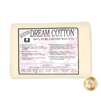 Natural Dream Cotton Select - Mid Loft - Throw Quilt Batting N4TH by Quilters Dream Batting, Image