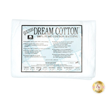 White Dream Cotton Request - Low Loft - Throw Quilt Batting W3TH by Quilters Dream Batting, Image