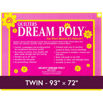 Dream Poly Select - Mid Loft - Twin Quilt Batting P4TN by Quilters Dream Batting, Image