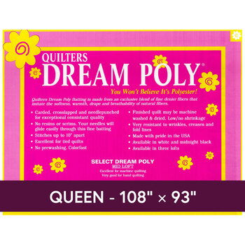 Dream Poly Select - Mid Loft - Queen Quilt Batting P4Q by Quilters Dream Batting, Image