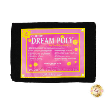 Black Dream Poly Select - Mid Loft - Throw Quilt Batting BLTH by Quilters Dream Batting, Image