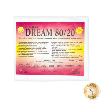 White Dream 80/20 Select - Mid Loft - Crib Quilt Batting EWCB by Quilters Dream Batting, Image