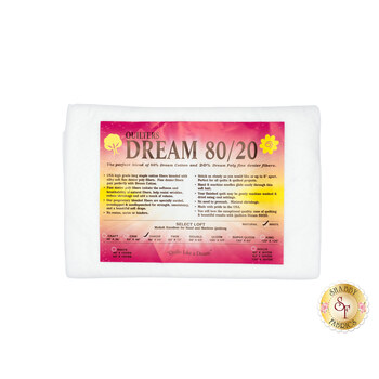 White Dream 80/20 Select -  Mid Loft - Throw Quilt Batting EWTH by Quilters Dream Batting, Image