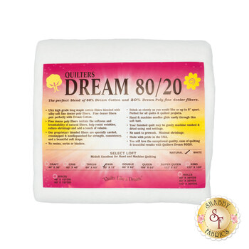 White Dream 80/20 Select -  Mid Loft - Twin Quilt Batting EWTN by Quilters Dream Batting, Image