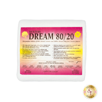 White Dream 80/20 Select - Mid Loft  - Double Quilt Batting EWD by Quilters Dream Batting, Image