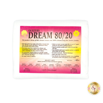 White Dream 80/20 Select - Mid Loft - Queen Quilt Batting EWQ by Quilters Dream Batting, Image