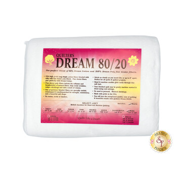 White Dream 80/20 Select -  Mid Loft - King Quilt Batting EWK by Quilters Dream Batting, Image