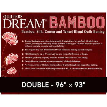 Dream Bamboo -  Mid Loft  - Double Quilt Batting OD by Quilters Dream Batting, Image