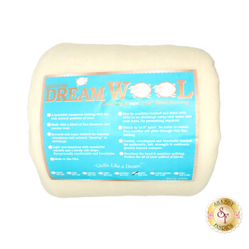 Dream Wool - Light Yet Lofty - Queen Quilt Batting WOOLQ by Quilters Dream Batting, Image