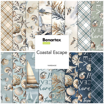 Coastal Escape  Yardage by Nicole DeCamp for Benartex, Image
