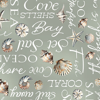 Coastal Escape 15022-44 Sage by Nicole DeCamp for Benartex, Image