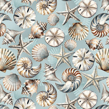 Coastal Escape 15020-80 Ocean by Nicole DeCamp for Benartex, Image