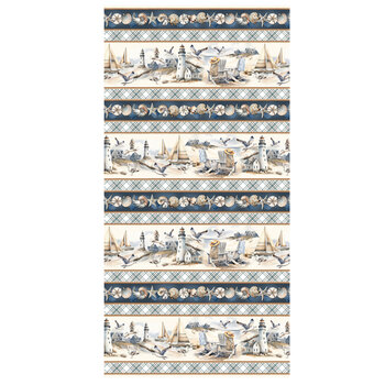 Coastal Escape 15024-70 Neutral by Nicole DeCamp for Benartex, Image