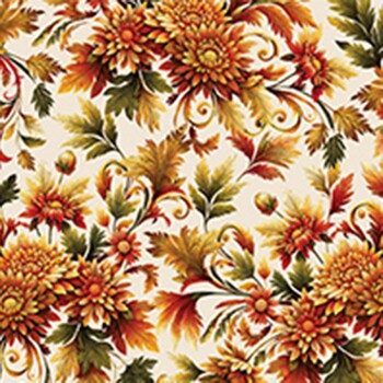 Autumn Cats 16766-07 Cream by Peggy Collins for Benartex, Image