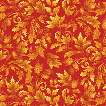 Autumn Cats 16769-39 Orange by Peggy Collins for Benartex, Image