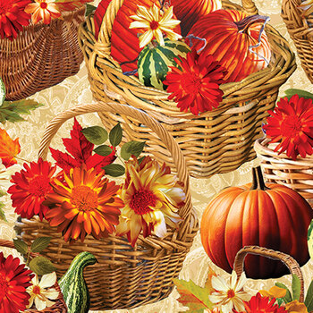 Harvest Beauty 15271-99 Cream by Kanvas Studio for Benartex, Image
